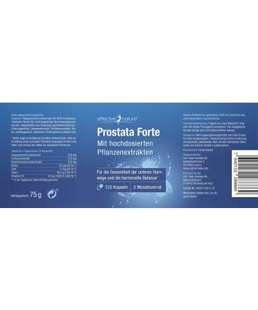 Prostate Forte - 120 Vegan Capsules | High-Dose Plant Extracts & Saw Palmetto | Vitamins & Minerals for Men - Buy Internationally - Buy Online on GoSupps.com