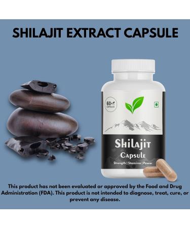 Pure Natural Himalayan Shilajit Capsules 100% Natural Premium Quality High Purity 85+ Trace Minerals Fulvic Acid Supports Energy & Vitality 60 Veg Capsules - Buy Online on GoSupps.com