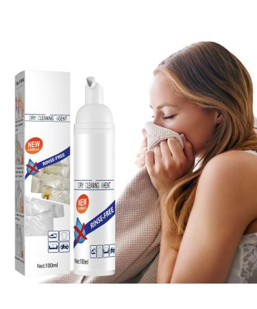 Waterless Clothing Cleansing Foam Mattress Stain Remover Dry Clean Stains Sprays for Down Jacket Sofa - Extra Strong Stain Extinguisher Deeply Ingrained Marks Carpet Cleaner Sprays