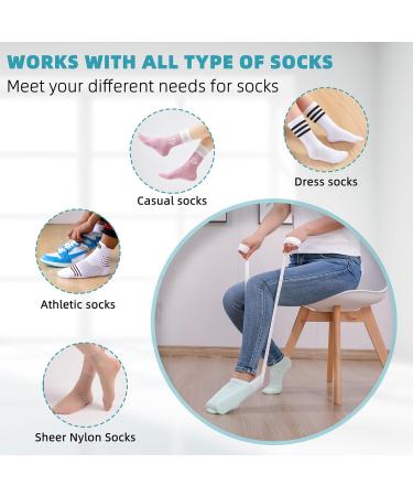 2-Pack Sock & Stocking Assistants | Ideal for Hip Surgery Recovery | Perfect for Seniors & Pregnant Women - Buy Online on GoSupps.com
