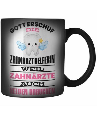 Trendation - Dental Assistant Magic Mug Gift Funny Dentist Ladies Colleague Gift Idea Dental Assistant