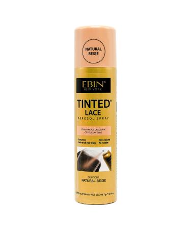 EBIN NEW YORK Tinted Lace Spray - 5.07oz (Natural Beige) 5.07 Fl Oz (Pack of 1) Natural Beige