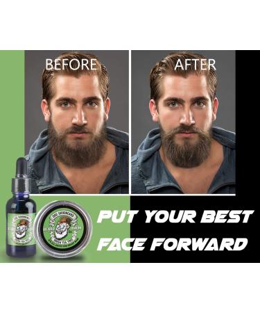 Doc Goodbeard Beard Growth Kit | Natural Beard Balm & Oil for Men | Organic Leave-In Conditioner for Softer Smoother Beards  - Buy Online on GoSupps.com