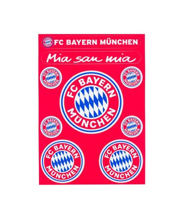 FC Bayern Munich sticker card logo 14.8 x 21 cm - Buy Online on GoSupps.com