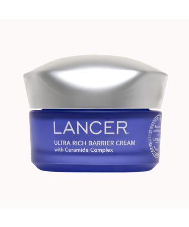 Lancer Ultra Rich Barrier Cream with Ceramide and Jojoba, Intense Moisturizing Skin Barrier Repair Cream for Dry Skin and Wrinkles (1.7 oz)