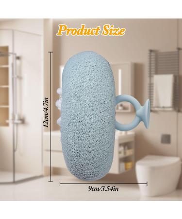 4Pcs Upgraded 2-in-1 Sunflower Bath Balls | Ultra Soft Exfoliating Sponge with Suction Cups | Pink Blue-Green Beige Purple - Buy Online on GoSupps.com