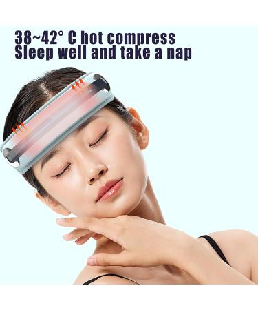 Forve Air Pressure Massage Headband - Electric Head Massager with Hot Compress & Music Playback | 5 Modes for Headaches & Anxiety - Pink - Buy Online on GoSupps.com
