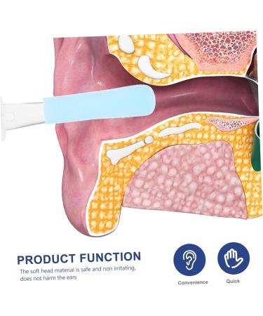 ORFOFE 10pcs Visual Ear Scoop Replacement Tips Gentle Silicone Ear Wax Removal Tool for Teens and Adults for Use - Buy Online on GoSupps.com