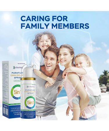 Heshoutang PuraFlex Fast Acting Nasal Spray for Adults & Kids Decongestant Spray for Congestion Relief & Allergy Relief Non-drowsy & Drug-Free up to 12 Hour Relief Herbal Scent 2 Fl Oz - Buy Online on GoSupps.com