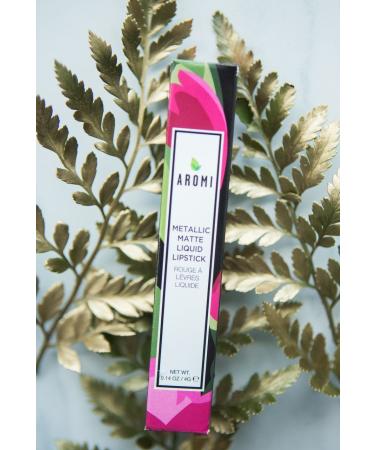 Aromi Metallic Matte Liquid Lipstick - Shimmery Vegan Cruelty-free Formula (Pumpkin Spice) - Buy Online on GoSupps.com