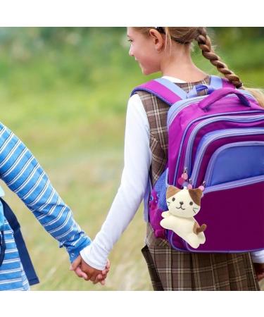 Cuddly Toy Key Pendant | Soft Plush Cartoon Cat Doll Keychain | Mini Plush Key Trailer | Cute Camel & White Decorative Key Ring - Buy Online on GoSupps.com