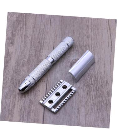 Shop Minkissy Steel Safety Razor - Structured Design Double Edge Razor for Men | Quality Wooden Handle Perfect for Smooth Shaving - Buy Online on GoSupps.com