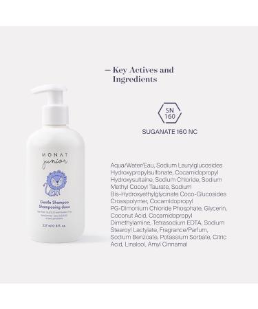 MONAT Junior Gentle Shampoo | Tear-Free Sulfate & Paraben-Free Natural Hair Care for Kids - 237 ml - Buy Online on GoSupps.com