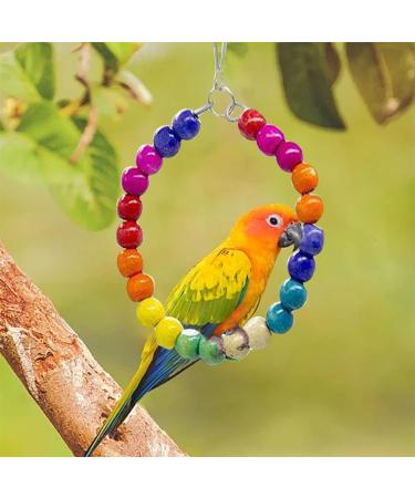 BIPY 16 PCS Bird Parrot Toys Hanging Bells Ball Swing Natural Coconut Birds Cage with Ladder Toy Pet Birds Stand Chewing Perches Wooden Toys for Parrots Parakeets Budgie Cockatiels Macaws 16PCS - Buy Online on GoSupps.com