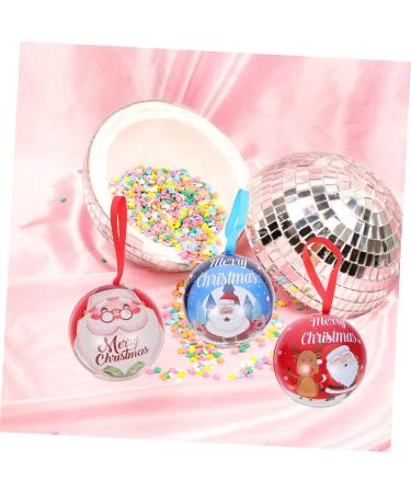 Alipis 5pcs Christmas Balls Decor Christmas Bulb Ornament Christmas Candy Boxes Iron Child Ball Box - Buy Online on GoSupps.com