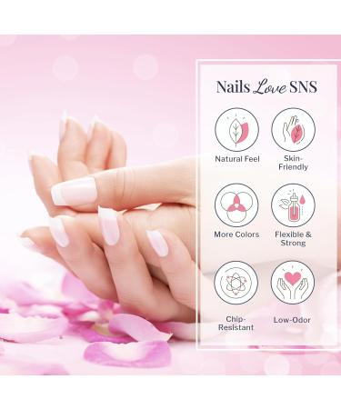 SNS Nail Dip Powder Kit - DIY Starter Bundle (Pink & White) | Foundation Powder Activator Top Coat & More for Perfect Nails - Buy Online on GoSupps.com