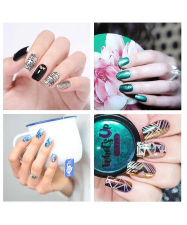 Niceneeded Nail Art Stamping Kit - 2 Rectangle & 4 Round Plates Nail Stamp & Scraper | DIY Nail Decoration Tools - Buy Online on GoSupps.com