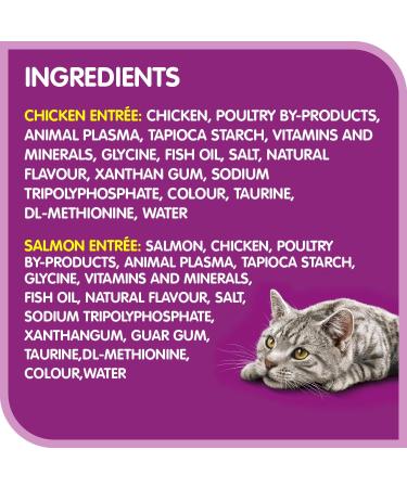 WHISKAS Perfect Portions Wet Cat Food Cuts in Gravy - Chicken & Salmon - 75g (12 Pack) Cuts in Gravy Chicken & Salmon 75 g (Pack of 12) - Buy Online on GoSupps.com