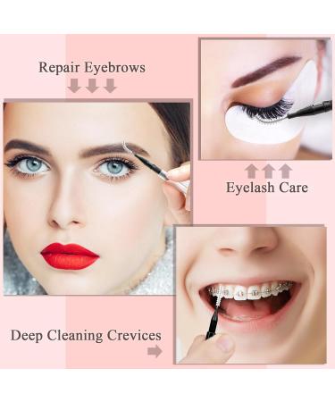 MAPVOLUT 120-Piece Eyelash & Oral Care Brush Set | Portable Microphone Brush Eyelash Extension Tools & Interdental Care | International Shipping Available - Buy Online on GoSupps.com