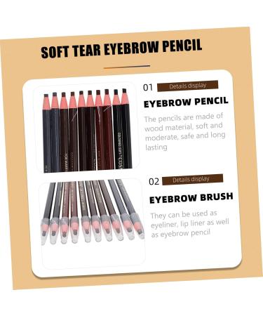 minkissy Soft Draw Line Eyebrow Pencil Set of 10 Pieces For Eyebrow Makeup Pencils For Women - Buy Online on GoSupps.com