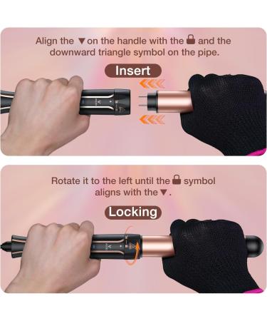 5 in 1 Curling Iron Set - Instant Heat Hair Curling Wand with Interchangeable Ceramic Wands & Accessories | Perfect for Girls & Women - Buy Online on GoSupps.com