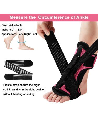 Adjustable Plantar Fasciitis Night Splint for Pain Relief - Breathable Heel and Foot Support - Buy Online on GoSupps.com