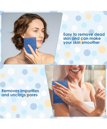 African Exfoliating Net Sponge Bath Set - 2 Pieces for Skin Smoother, Daily Use | Black Blue - Buy Online on GoSupps.com