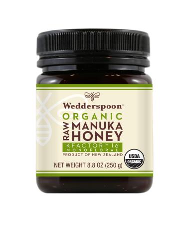 Wedderspoon Organic Raw Manuka Honey KFactor 16 8.8 oz (250 g)