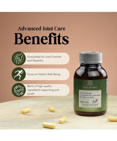 Glucosamine Chondroitin MSM Boswellia Supplement - 1200mg Joint Care Capsules for Healthy Joints & Mobility - 90 Count Relief Formula - Premium Joint Comfort & Flexibility - Buy Online on GoSupps.com
