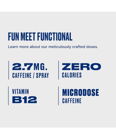 Pzaz Breath Spray for Bad Breath with Caffeine Vitamin B12 Electrolytes - Sugar-Free Alcohol Free Healthy Energy Oral Care Mouth Spray - Cinnamint 1-Pack - Buy Online on GoSupps.com