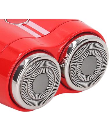 Electric Beard Trimmer Type C Charging 360mAh IPX7 Curved Mesh Wet and Dry Dual Use Zinc Alloy Electric Mini Beard Shaver for Travel (Red) - Buy Online on GoSupps.com