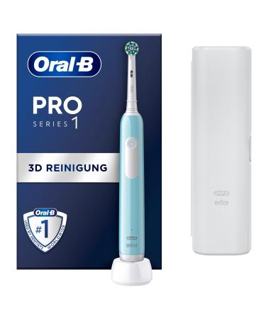 Oral-B Pro Series 1 Electrical toothbrush/Electric Toothbrush 1 plug-in brush 3 cleaning modes and pressure sensor for dental care travel case designed by brown blue - Buy Online on GoSupps.com