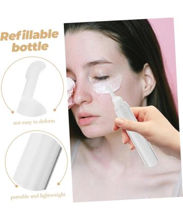 MAGICLULU Eye Cream Eye Empty Bottle Skincare Containers Refillable Bottle Empty Cosmetics Dispenser Essential Oil Dispenser Plastic Skin Care Products Travel Filling White - Buy Online on GoSupps.com