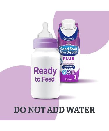 GOOD START PLUS 1 Ready-to-Feed Stage 1 Baby Formula No Mixing Easy to Digest Non-GMO With DHA For Brain & Eye Development With 2'-FL 250 ml (Pack of 16) 16x250ml (Pack of 1) - Buy Online on GoSupps.com