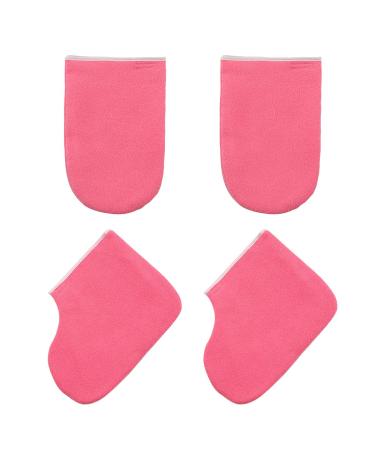 Minkissy Paraffin Wax Work Gloves and Booties Set Beauty Care Supplies for Heat Therapy Spa