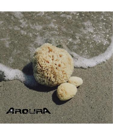 AROURA Natural Sea Wool Sponge | Shower & Bath Sponge | Natural Loofah | Sea Sponge for Body Care | Sea Sponge for Facial Cleansing & Body Washing | Natural Sponge Size 2 - (8-9 CM) - Buy Online on GoSupps.com