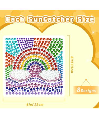 Msoesticc.dl 8Pcs Arts and Crafts Kit for Kids Ages 8-12 | Suncatcher Diamond Painting Stickers | DIY Window Gem Art Set for Boys and Girls - Buy Online on GoSupps.com