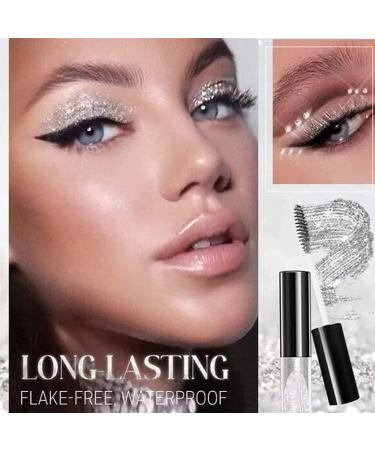 Topper de mascara paillettes de diamant mascara cils scintillants 4D scintillants mascara cils brillants en diamant tincelant pour les f tes et les femmes filles (Argent) - Buy Online on GoSupps.com