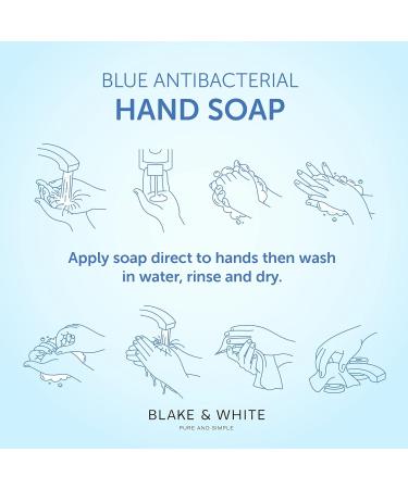 Blake & White Antibacterial Hand Soap 250ml Blue - Purely Protect, 1 Bottle - Buy Online on GoSupps.com