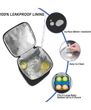 Buy AIFUSI Double-Like Breast Milk Cooling Bag - Waterproof Freshness Backpack for Baby Bottles (Black) - Ideal for International Shipping - Buy Online on GoSupps.com