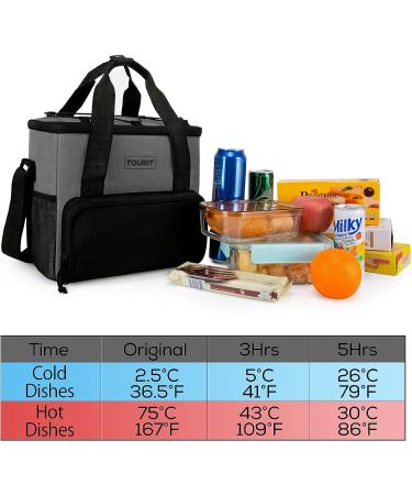 TOURIT 24-Can Insulated Soft Cooler Bag - Portable Lunch Cooler for Picnic, Beach, Work & Trip - Grey - Buy Online on GoSupps.com
