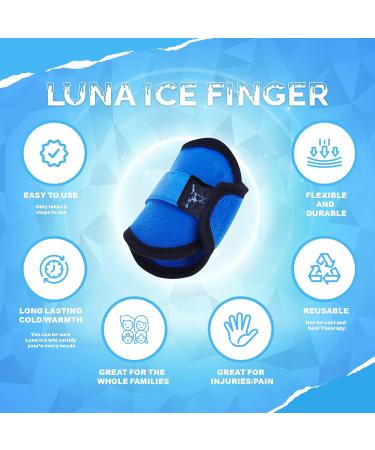 Luna Ice Finger and Hand Ice Pack Set - 2 Pack Finger Wrap and Ice Gloves for Hands - Buy Online on GoSupps.com