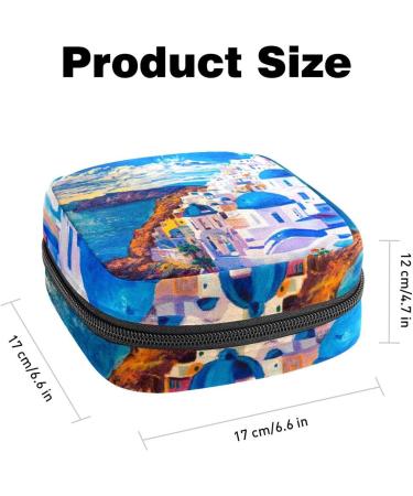 Shop Women's Bonds Storage Pockets - Portable Period Kit Holder in Santorini Pattern | Feminine Product Bag for Girls - Buy Online on GoSupps.com