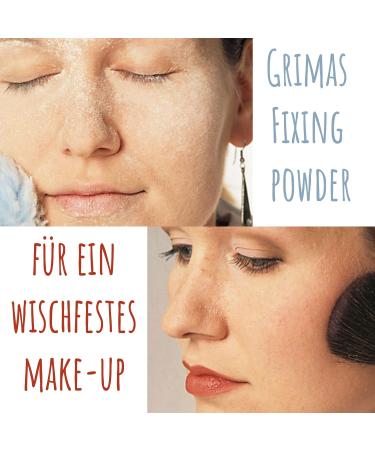 Grimas Fixing Powder 60g - Transparent Water-Repellent Vegan Skin-Friendly for Camouflage Makeup Theater and Lipstick - Buy Online on GoSupps.com
