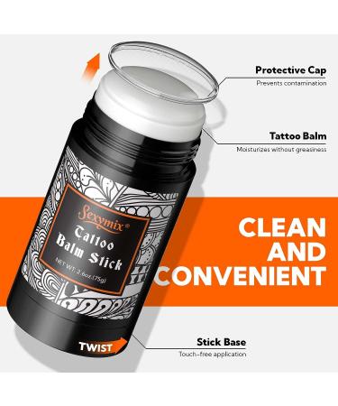 Organic Tattoo Balm for Healing and Brightening - 2.6oz Unscented Aftercare Cream - Buy Online on GoSupps.com