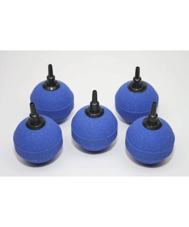 5 x air diffuser air stone ball 5cm oxygen stone bubbler air hose oxygen stone aquarium pond blue