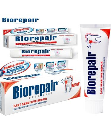 Biorepair Fast Sensitive Repair Toothpaste 75 ml | Soothing Relief for Sensitive Teeth - Buy Online on GoSupps.com