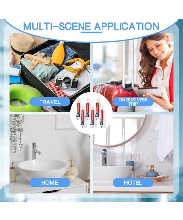 Dimsile Mini Toothpaste Bulk Regular Clean Mint Toothpaste for Bad Breath Helps Freshens Breath Whitens Teeth Travel Size 0.18oz for Home Hotel Office School Camping - Buy Online on GoSupps.com