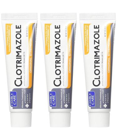 Family Care Clotrimazole Anti-Fungal Cream  1% USP (3)