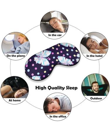Diamond Butterfly Pattern Sleep Mask - Adjustable Strap, Light Blocking Eye Cover for Men and Women - Ideal for Sleep, Travel, and Relaxation - Buy Online on GoSupps.com